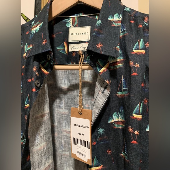 Stitch Note Button Up - Picture 2 of 4